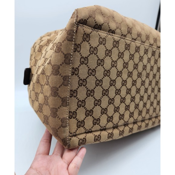 GUCCI GG Web Duffle Bag *RARE* 286GUCXBJC - Picture 6 of 15